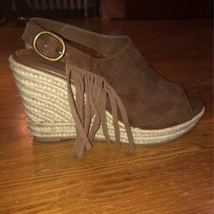 American Eagle Boho Wedge Sandals